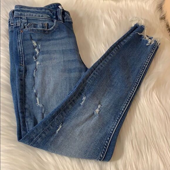 Zara Skinny Distressed Jeans Size 2 - Picture 1 of 11